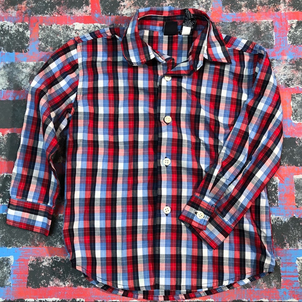 Boys Nautica Button Up Shirt Long Sleeves 3T